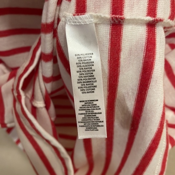 Alternative Striped Short Sleeve Tee, Size M - Picture 3 of 5